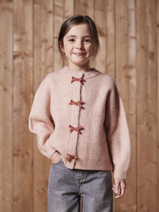 Produktbild Vertbaudet Strickjacke Mädchen mit Samtschleifen (110)