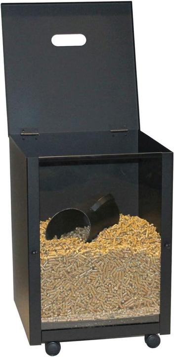 Image du produit MS Beschläge Pelletbox mit Frontscheibe und Rollen