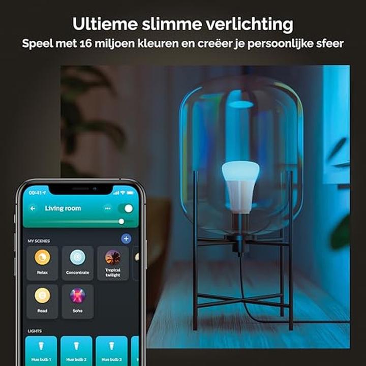Produktbild Philips Hue White & Color Ambiance BT (E27, 806 lm, 4 x)