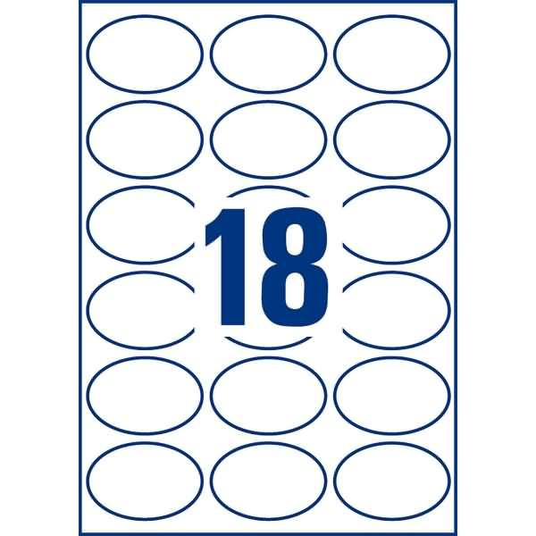 Actual product image Avery Zweckform labels 5087 white