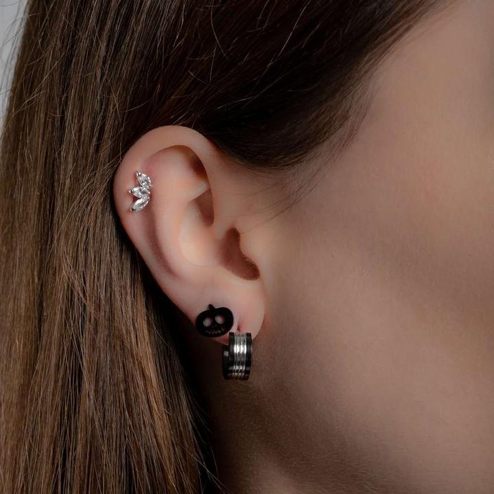 Immagine prodotto Bijouteria Piercing orecchio (Zirconia, Argento rodiato 925)