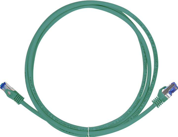 Actual product image LogiLink Patch cord Ultraflex Cat.6A S/FTP 10 m green withCat.7 raw cable extra flexible & (S/FTP, CAT6a, 10 m)