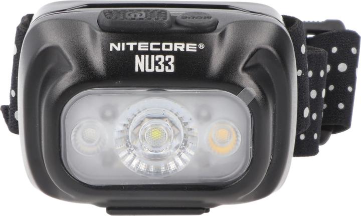 Produktbild Nitecore NU33 Stirnlampe, wiederaufladbare USB-C Kopflampe mit 3 Lichtquellen, 700 Lumen (700 lm)