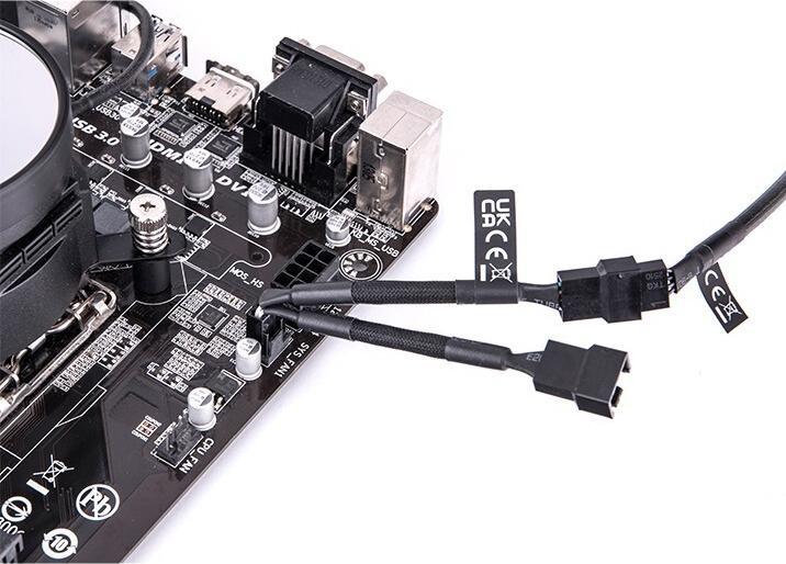 Image du produit Thermaltake TT TTMOD PWM Fan 4Pin Câble en Y 3x AC-060-CO1OTN-F1