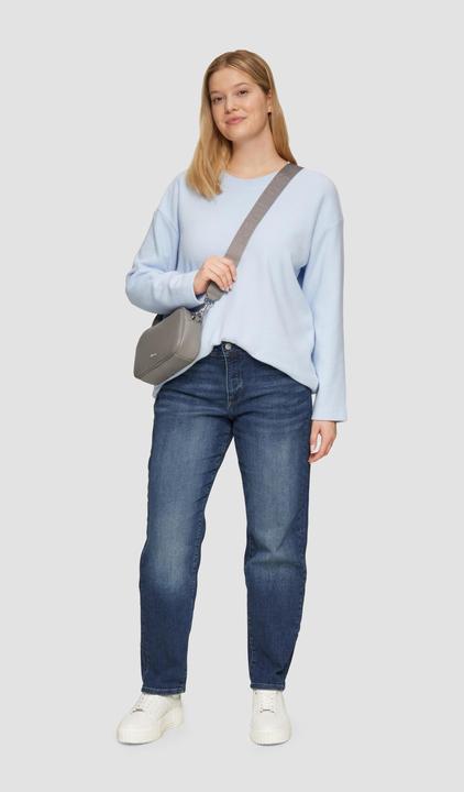 Produktbild s.Oliver Sweatshirt Weiches Sweatshirt mit überschnittenen Schultern (46)