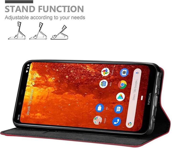 Actual product image Cadorabo Book Invisible Magnet Cover (Nokia 8.1)