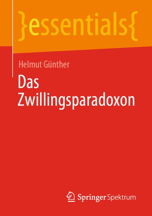 Produktbild Das Zwillingsparadoxon (Deutsch, Helmut Günther, 2020)
