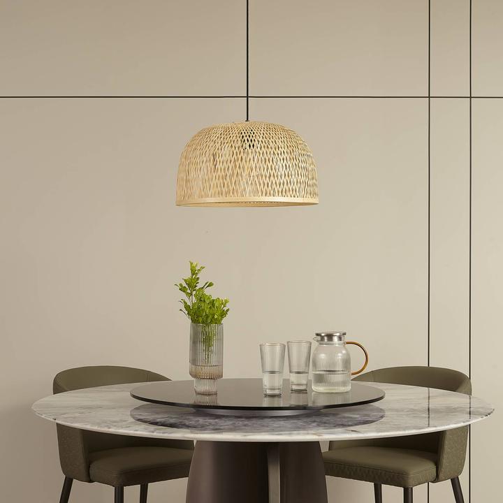 Produktbild Lindby Dabila Pendelleuchte Ø45 Bamboo (E27)