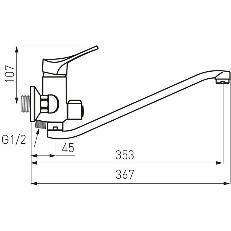 Thumbnail - FERRON, Badarmatur, Bath Mixer Short Sp + Acc Bpt55a Petite