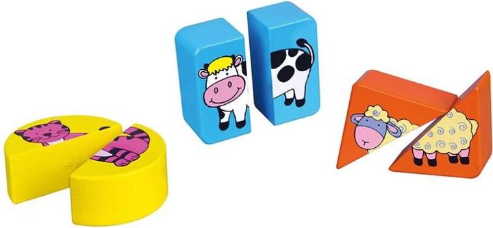 Actual product image Viga Toys Wooden shape puzzle farm animals