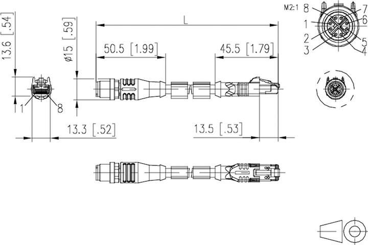 Produktbild Metz Connect Netzwerkkabel (S/FTP, CAT6a, 2 m)