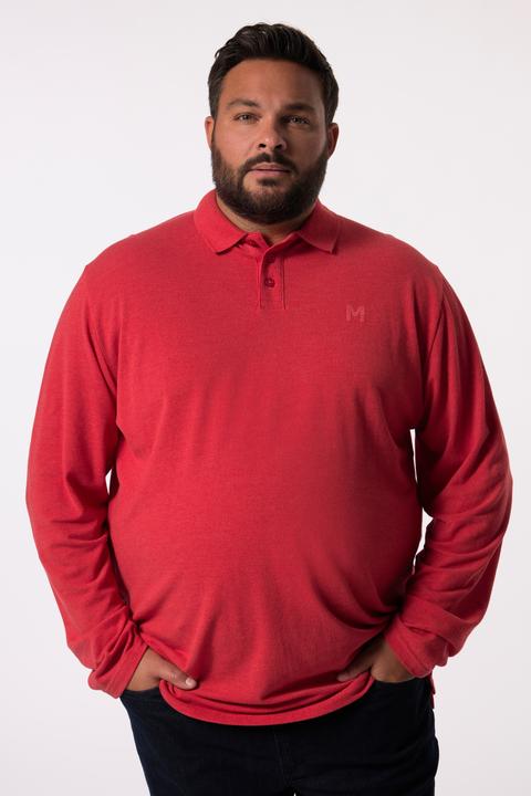 Image du produit Men+ Polo en maille piquée, manches longues, collection Basic – jusqu'au 8 XL (4XL)