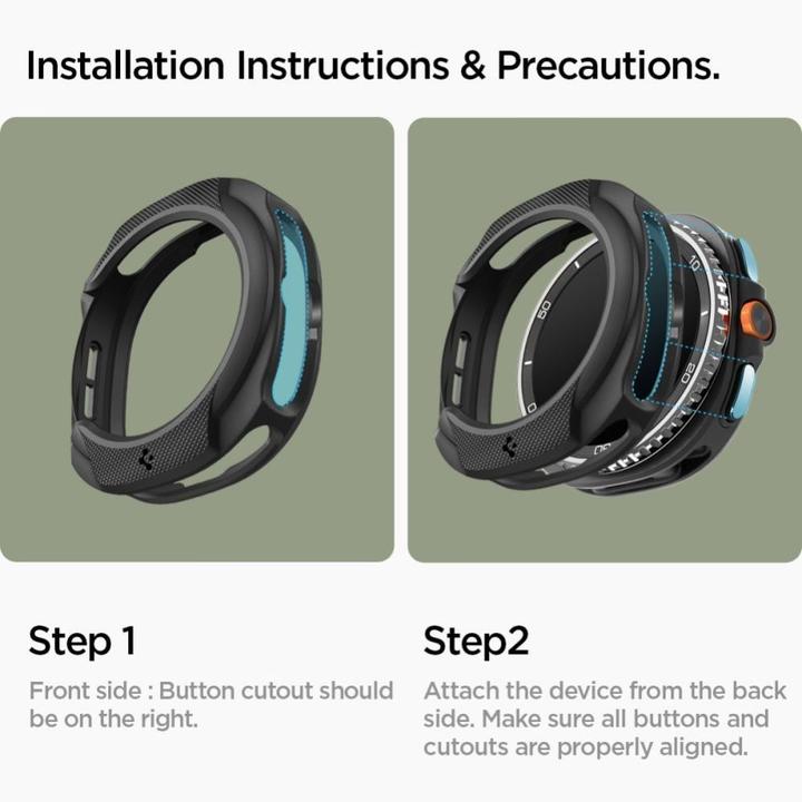 Immagine prodotto Spigen - Liquid Air - Samsung Galaxy Watch8 Classic - Matte Black