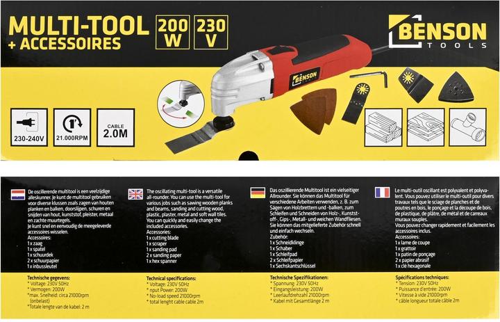 Produktbild ProPlus Multitool 180W 230V 7-teilig