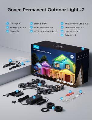Image du produit Govee Éclairage de jardin (40 lm, IP65, IP67)
