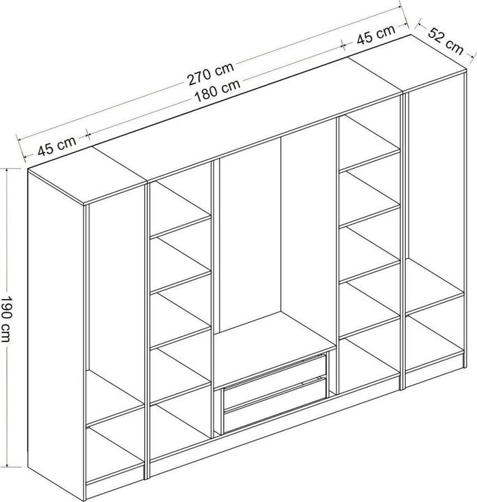 Produktbild Skye Decor Kaley (270 x 52 x 190 cm)