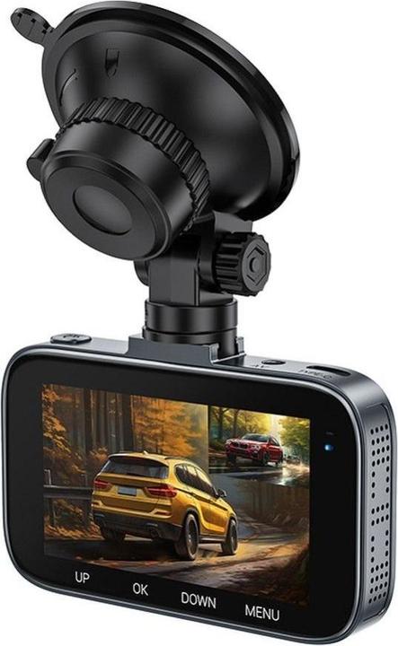 Produktbild Hoco Dash + Rear Camera Driving DV6, 1080P, 3inch LCD, schwarz (Eingebautes Display, Bluetooth, Eingebautes Mikrofon, Full HD)