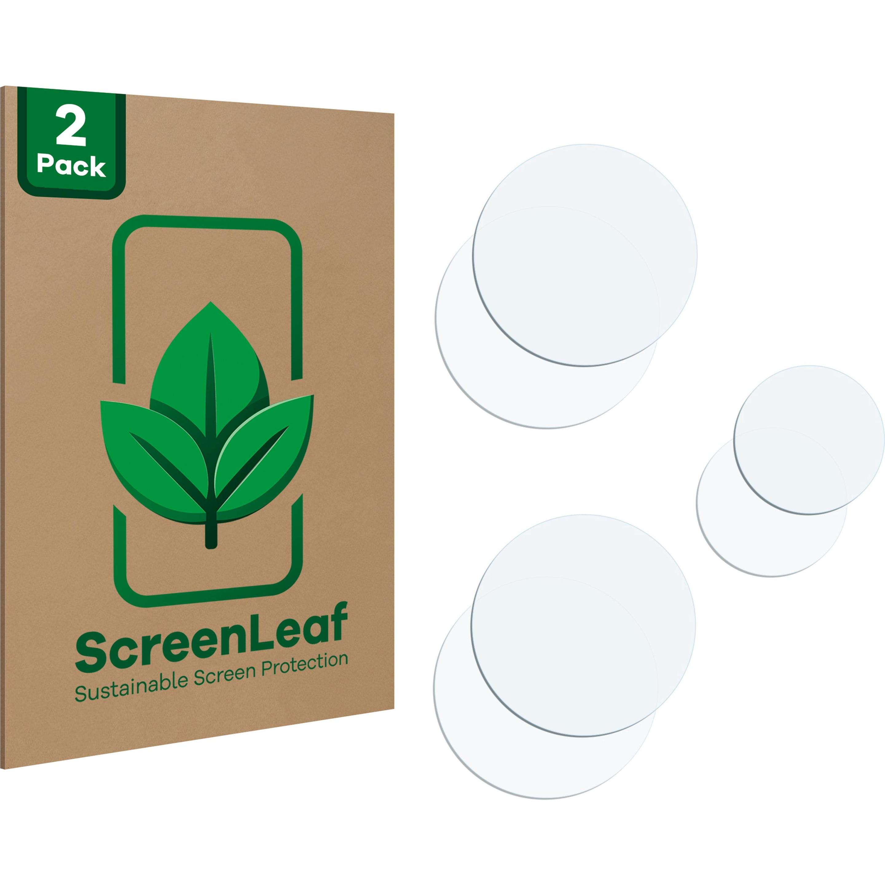 ScreenLeaf Schutzfolie nachhaltiger Displayschutz Displayschutzfolie Folie Klar Transparent (2 Stück, Xiaomi Redmi Note ...