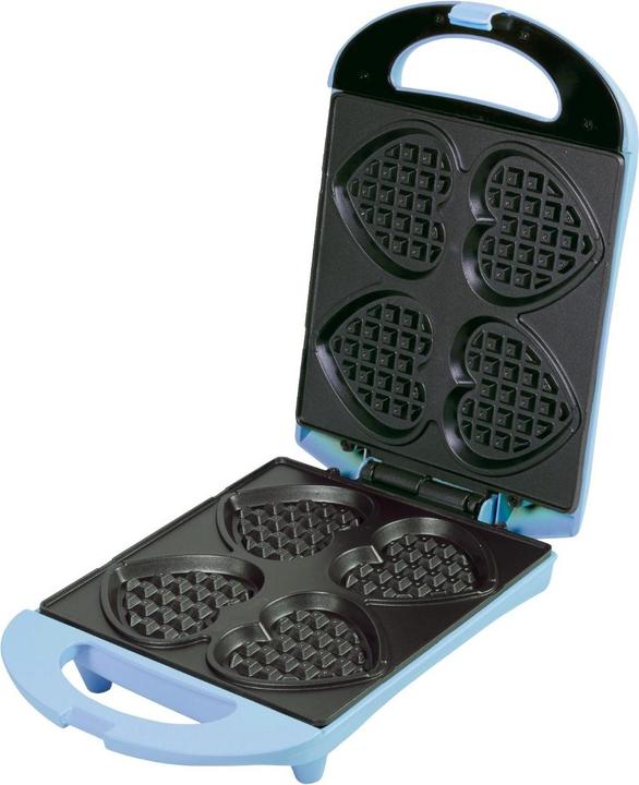 Actual product image Bestron Heart waffle maker, blue