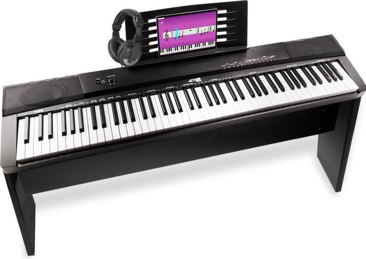 Produktbild Digital Piano - Max KB6W Keyboard Piano mit 88 Tasten, USB MIDI, Sustain Pedal, Möbel und Kopfhörer (88 Tasten)