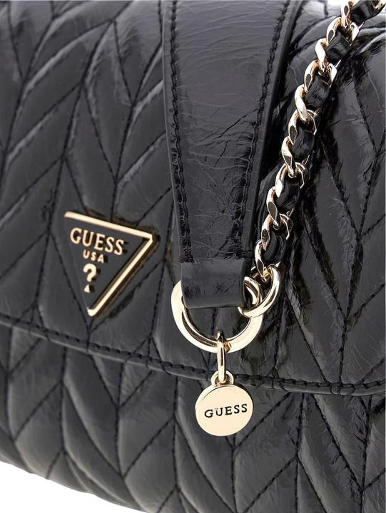 Actual product image Guess Herringbone Press Stud Handbag