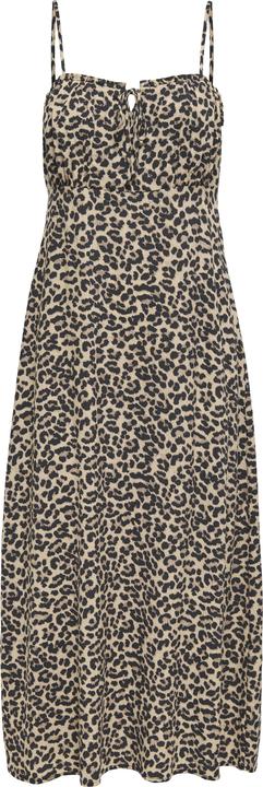 Only Normal geschnitten U-Ausschnitt Curve Schmale Träger Midikleid Kleid (42)