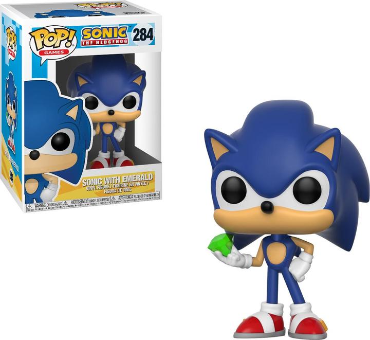 Actual product image Funko POP! - Sonic The Hedgehog: Sonic (Emerald)