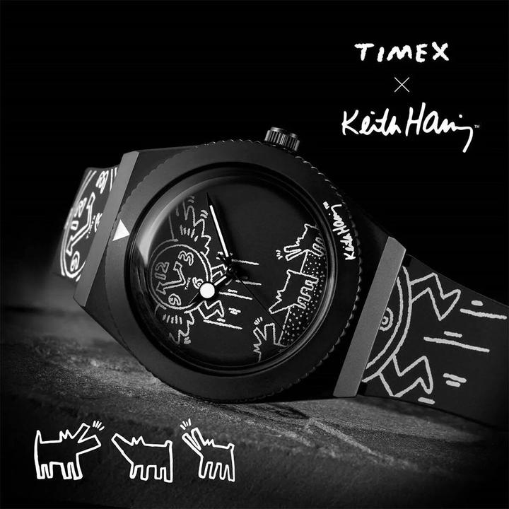 Immagine prodotto Timex Orologio da uomo Q X KEITH HARING SPECIAL EDT. Nero (Ø 38 mm) (38 mm)
