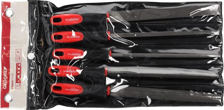 Actual product image Gedore Red red R93000005 File set 3-edge + 4-edge + flat + round + half 5-piece (Stroke 0, 310 mm)