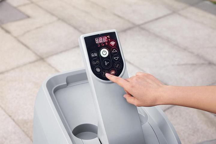 Actual product image Bestway LAY-Z-SPA Santorini Energieeffizienter s marter aufblasbarer Whirlpool 5–7 Pers. (7 Persons)