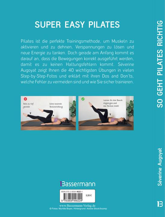 Produktbild So geht Pilates richtig – 40 Übungen und ihre typischen Haltungsfehler. Von Beginn an sicher (Deutsch, Margit Findl, Myrtille Boyer, Séverine Augoyat, 2022)