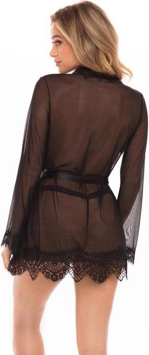 Produktbild OhLaLa Cheri Durchsichtiger Kimono mit Tanga kurvig (S, M)
