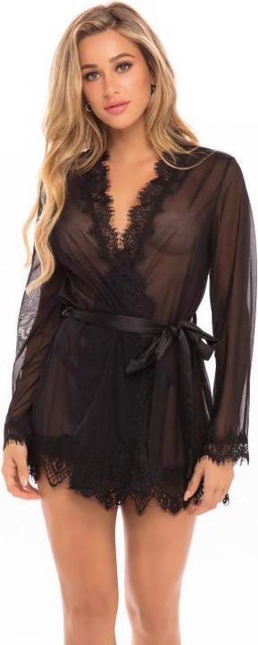 Produktbild OhLaLa Cheri Durchsichtiger Kimono mit Tanga kurvig (S, M)