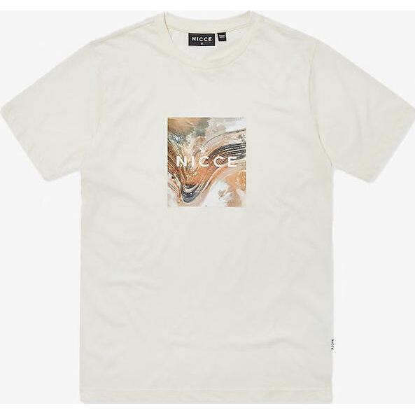 Nicce, Herren, Shirt, T-Shirt Aerial Box, Beige, (S)