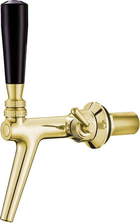 Produktbild Ich-zapfe Kompensatorhahn aus Chromnickelstahl mit Edelstahl Kompensator, Goldfarben