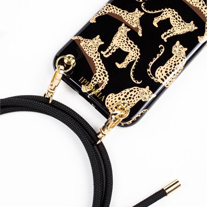 Actual product image Iphoria Necklace Case iPhone 12/12 Pro Leopard on Black