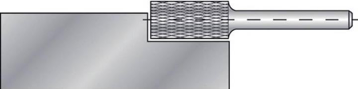 Actual product image Ruko Carbide burr form B cylinder