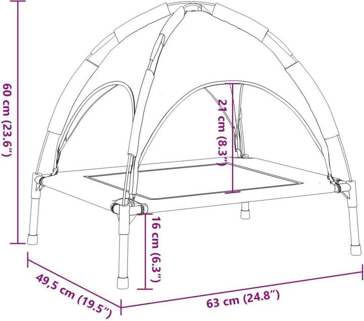 Actual product image vidaXL Hundebett (Dog)