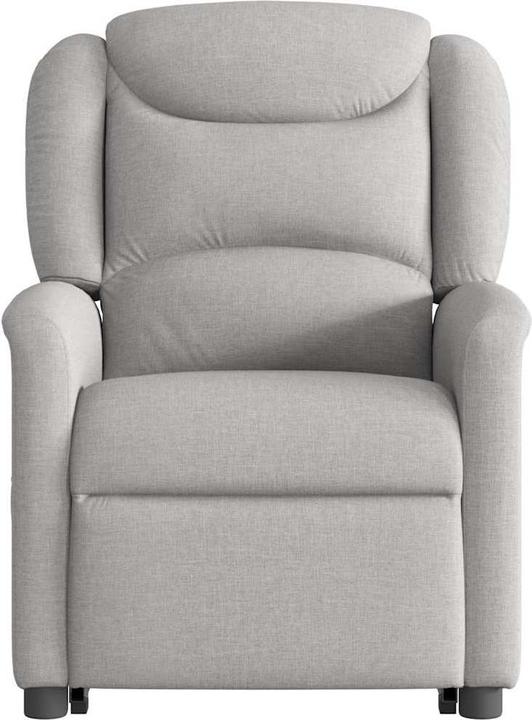 Actual product image VidaXL Massage chair with stand-up aid electric cloud grey fabric