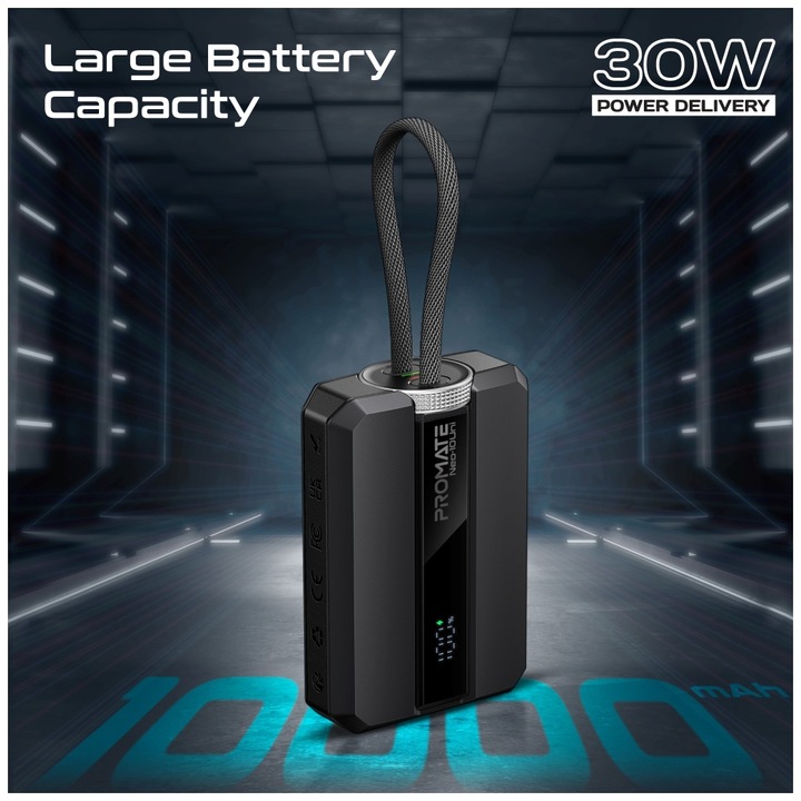 Produktbild ProMate Neo-10UniPowerbank 10000mAh (10000 mAh, 30 W, 37 Wh)