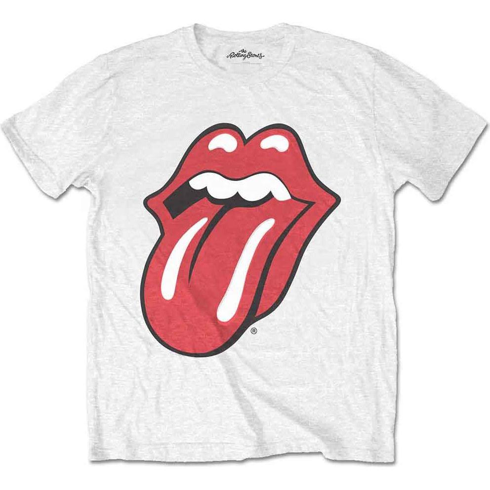 The Rolling Stones, Uomini, Maglietta, Lingua classica, Bianco, (S)