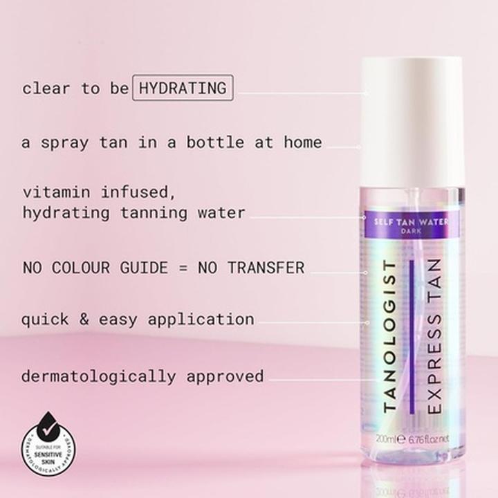 Actual product image Tanologist Self Tan Water Express Tan (Self tanning spray, 200 ml)