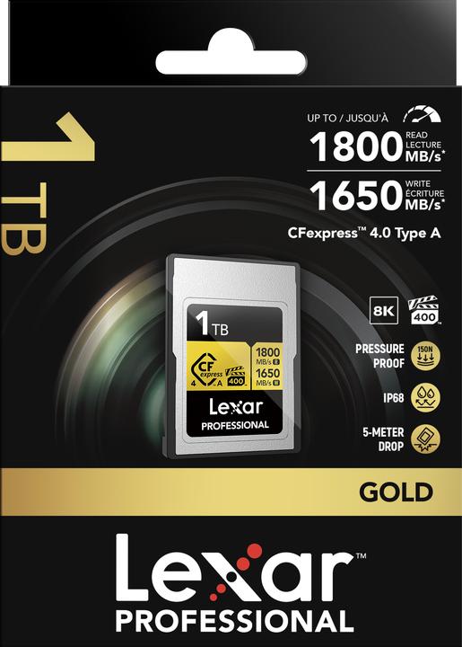 Produktbild Lexar Professional Gold 4.0 (1000 GB, CFexpress Typ A)
