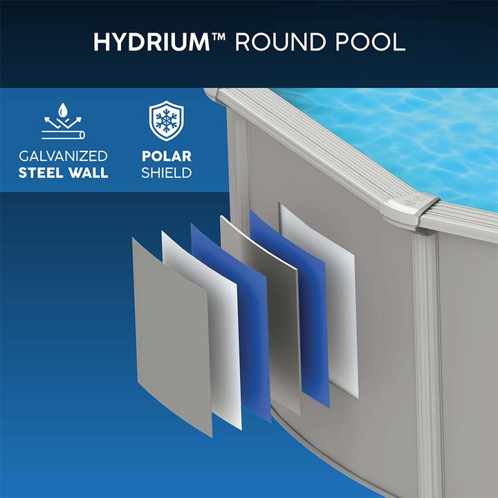 Image du produit Bestway Hydrium Kit piscine hors sol ron de parois acier 3,66 x 1,22 m