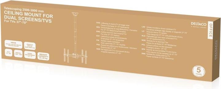 Image du produit Deltaco ARM-0405 Montage TV (70") (Plafond)