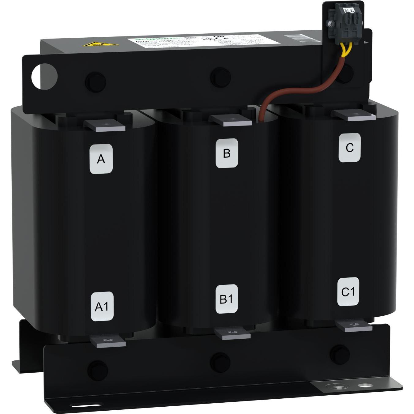 2x Schneider Electric Filterkreisdrossel, PowerLogic PFC, 50kvar, 210Hz, (4,2), 5,7%, 50Hz, 690V LVR05500A69T, Induktor