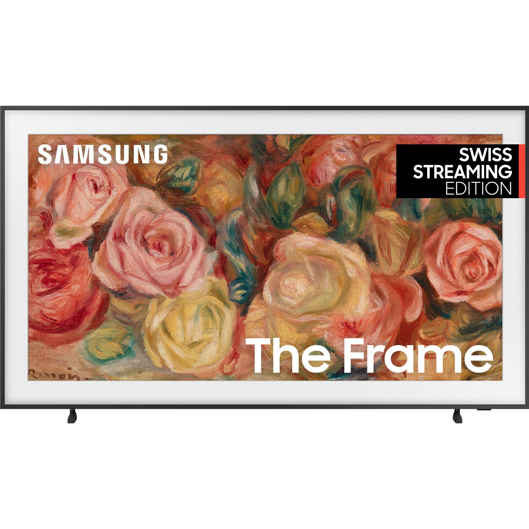 Samsung The Frame QE55LS03D (55", LS03D, QLED, 4K, 2024), TV, Schwarz
