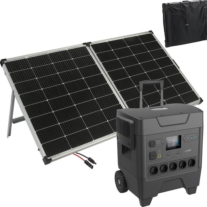 Actual product image Revolt Powerstation & solar generator with 3,248 Wh + 240-watt solar panel