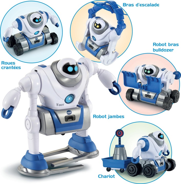 Image du produit VTech V-Bot Explorer, Mon robot 5 en 1