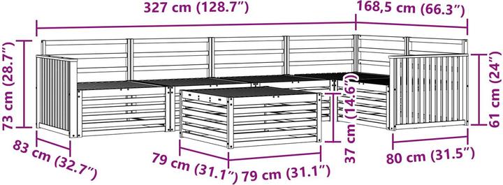 Produktbild vidaXL Outdoor-Sofa